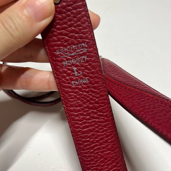 Brighton Double Lasso Tie Belt in Dark Red L NWOT - Picture 7 of 12
